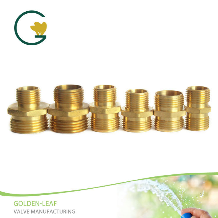 Pemasangan Pipa Brass Dual male, Hex Nipple