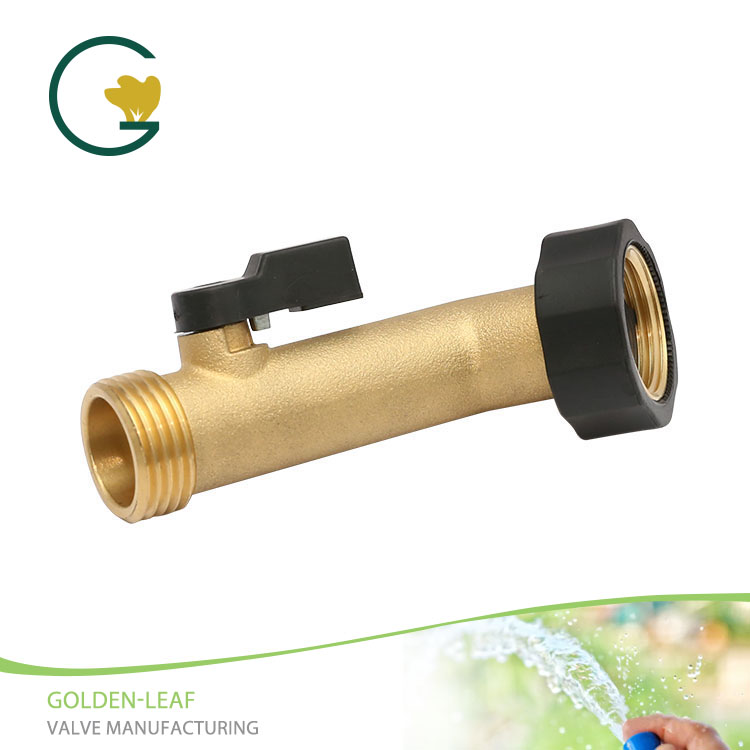 Brass Hose Gooseneck Shut-Off Valve lebih panjang