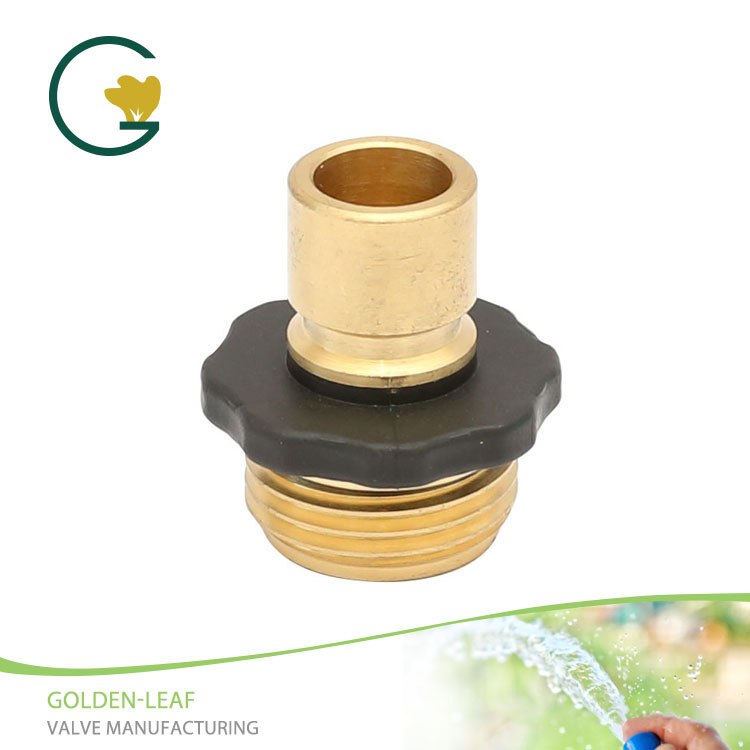 Brass Male Garden Hose Quick Connect Fitting Dengan Getah