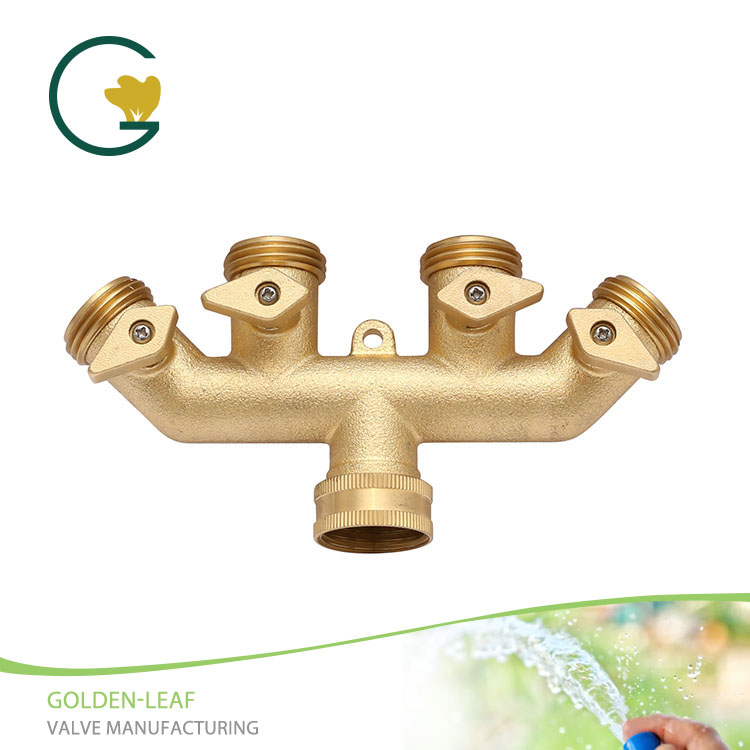 Manifold Hose Garden / Threaded Brass Threaded Female / Male Dengan pemegang tembaga